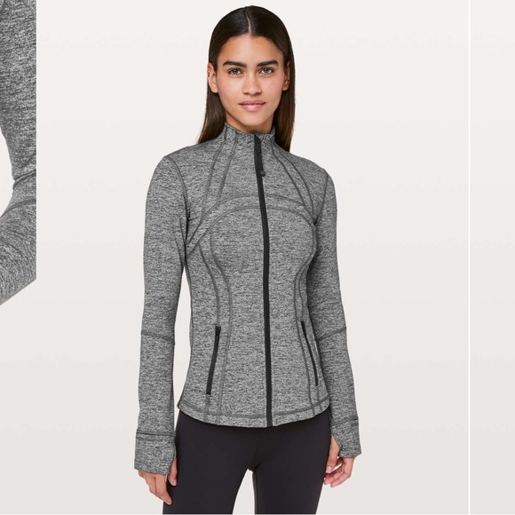 Lululemon💗 Define Jacket Heathered Black Sz 8 - Picture 2 of 7